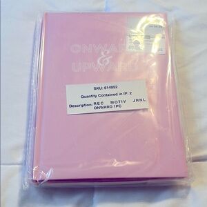 Onward & Upward Pink Journal